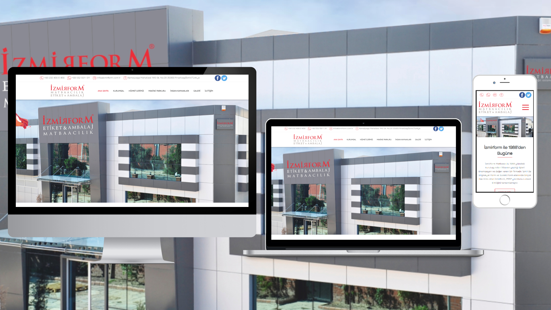 İzmir Form Matbaacılık Kurumsal Web Sayfası