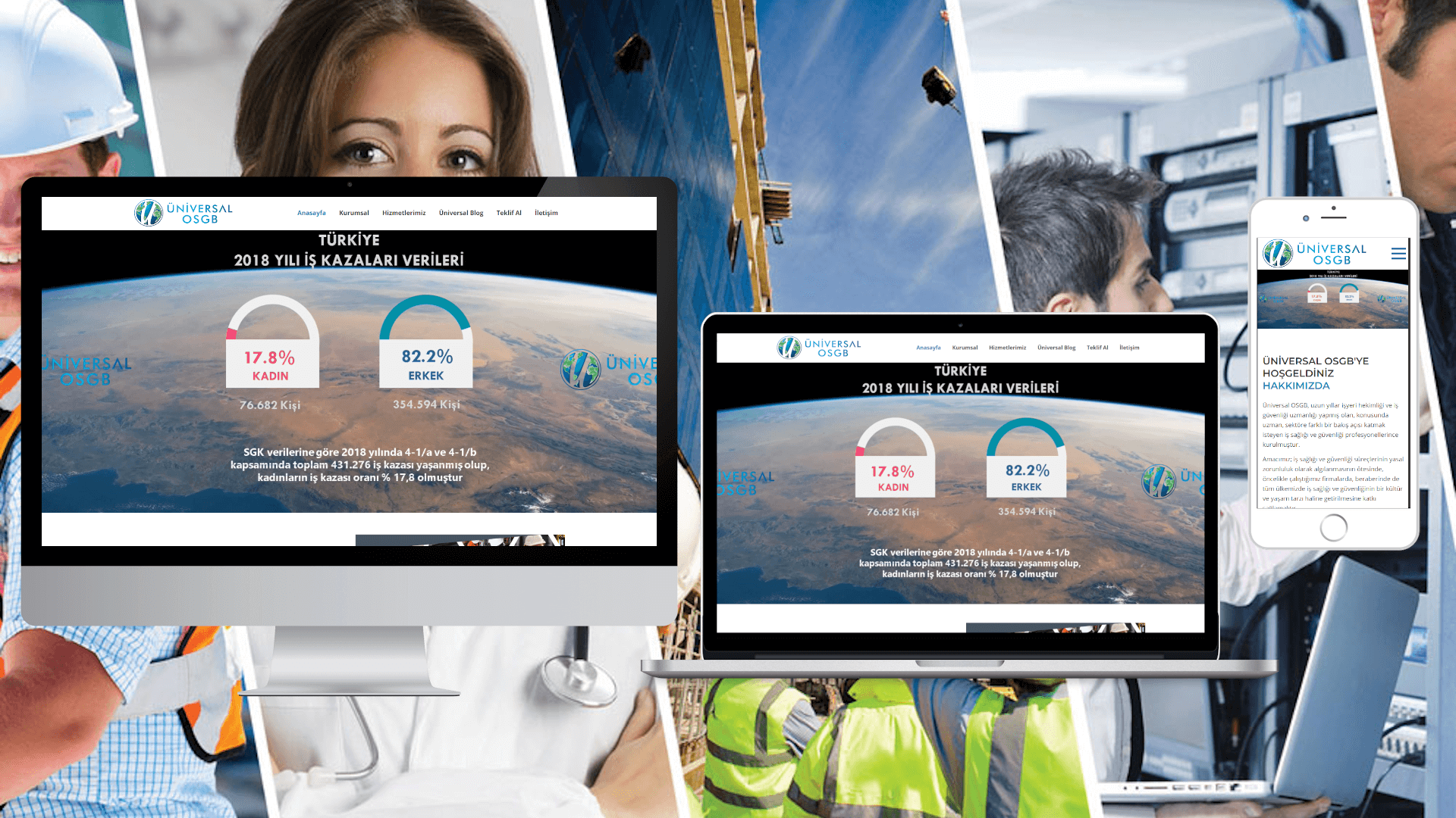 Üniversal OSGB Kurumsal Web Sayfası