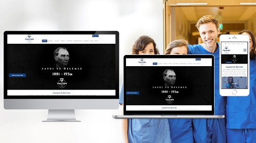 Tınaztepe Üniversitesi Kurumsal Web Sayfası web projesi