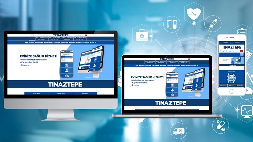 Tınaztepe Sağlık Grubu Kurumsal Web Sayfası web projesi